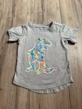 Andy + Evan Gray Kids Floral Dinosaur Tee Size 3T
